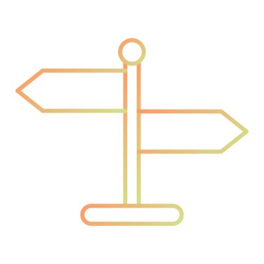 İşaret çubuğu simgesinin vektör illüstrasyonu