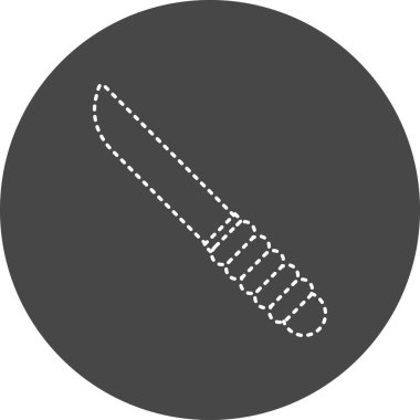 Modern bıçak simgesinin vektör illüstrasyonu