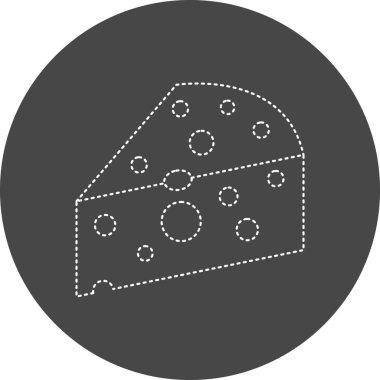 Peynir. Web simgesi basit tasarım