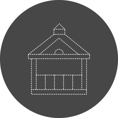 Pavilion simgesinin vektör illüstrasyonu