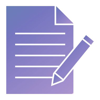 Belge. Web simgesi basit illüstrasyon