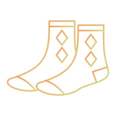 socks icon.  flat design icon vector illustration 