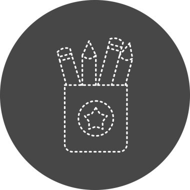 Pencil Case icon, vector 