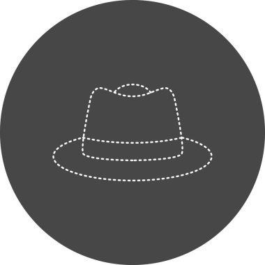 male hat, web icon simple illustration
