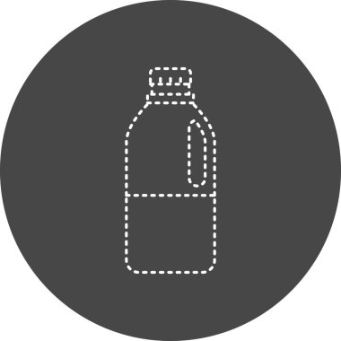 Süt Vektörü Kabartma Simgesi Tasarımı 