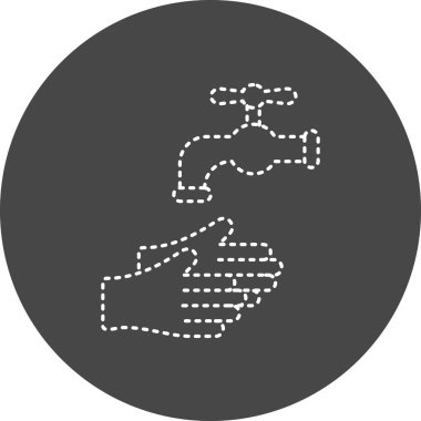 El yıkamanın vektör illüstrasyonu