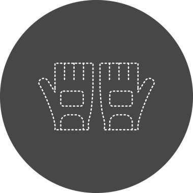 Spor Eldiveni simgesinin vektör illüstrasyonu