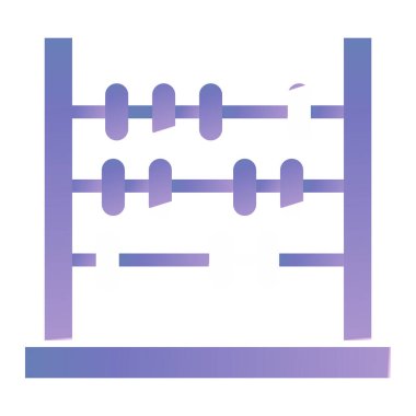 Abaküs. Web simgesi basit illüstrasyon