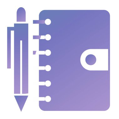 Kalem simgesi, vektör illüstrasyonu