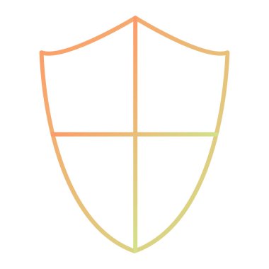 kalkan ikon vektör illüstrasyonu