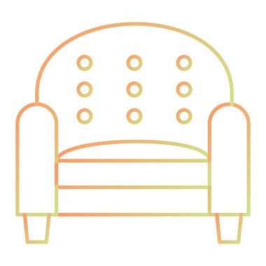 koltuk simgesi vektör illüstrasyonu