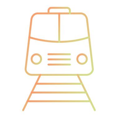 tren simgesi vektör illüstrasyonu