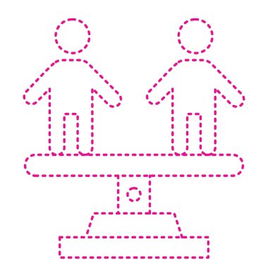 man and woman with heart icon. vector illustration