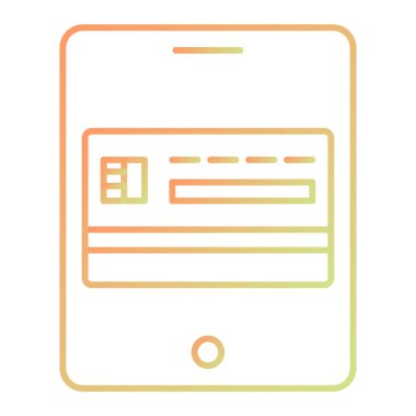 Kredi kartı vektör simgesi