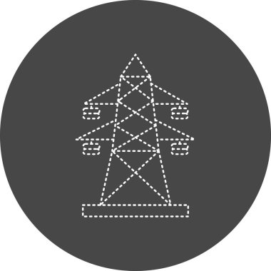 Bir noel ağacı simgesinin vektör illüstrasyonu