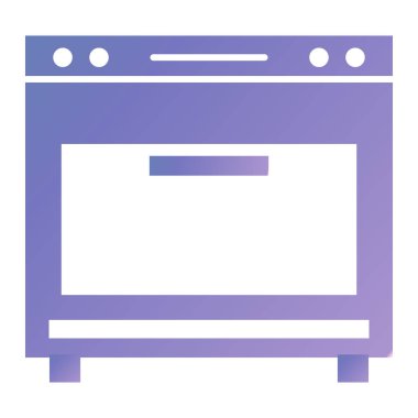 Fırın. Web simgesi basit illüstrasyon