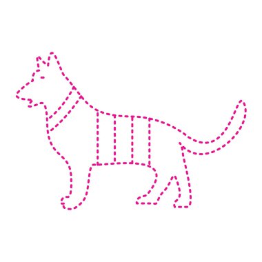 dog icon. animal symbol. vector illustration