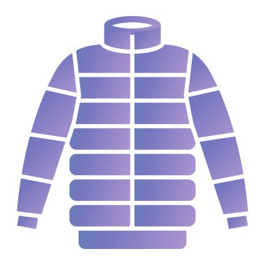 Kışlık kıyafet ikonu. vektör illüstrasyonu