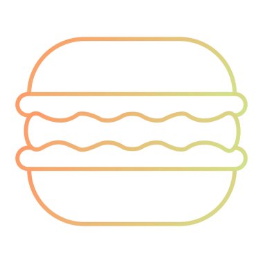 Abstract burger icon vector illustration