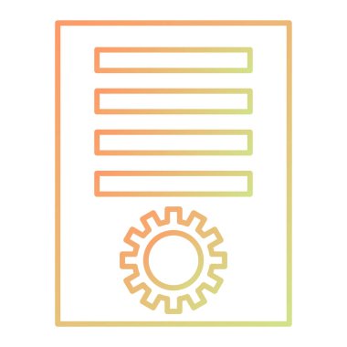 belge simgesi vektör illüstrasyonu