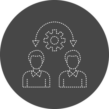 Collaboration icon illustration isolated 