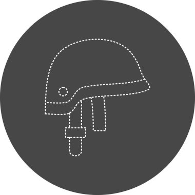 Kask simgesi vektör illüstrasyonu