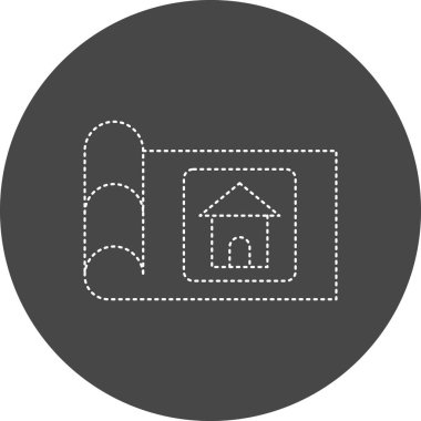 Modern plan simgesinin vektör illüstrasyonu