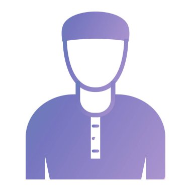 Adamım. Web simgesi basit illüstrasyon