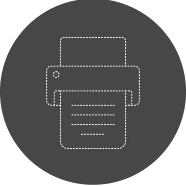 Yazıcı. Web simgesi basit illüstrasyon