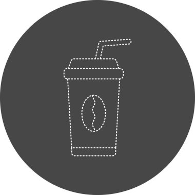 kahve fincanı simgesi, vektör illüstrasyonu