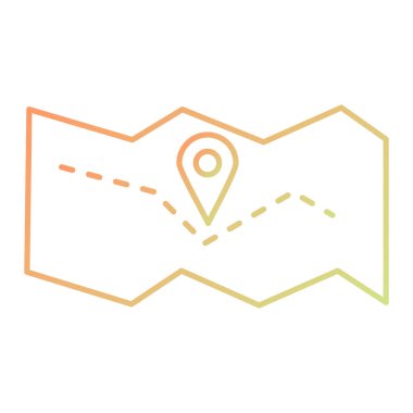 harita pin ikonu vektör illüstrasyonu