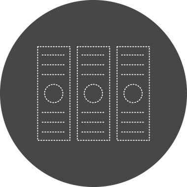 Arşiv. Web simgesi basit illüstrasyon