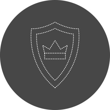 kalkan simgesi, vektör illüstrasyonu