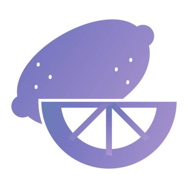 lemon. Web simgesi basit illüstrasyon