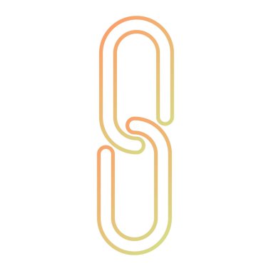 green line clip art icon isolated on white background. vector illustration