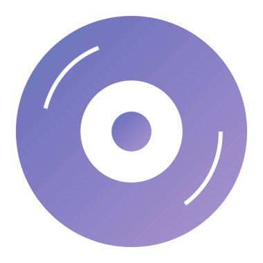 CD mi? Web simgesi basit illüstrasyon