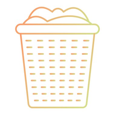 Sepet. Web simgesi basit illüstrasyon