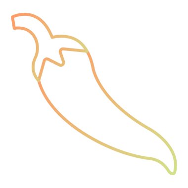 Biber. Web simgesi basit illüstrasyon