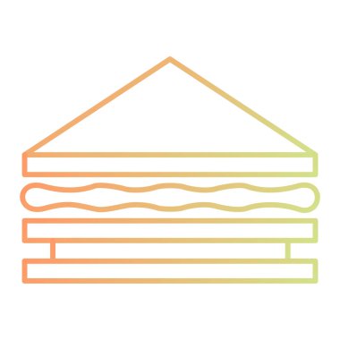 Sandviç. Web simgesi basit illüstrasyon