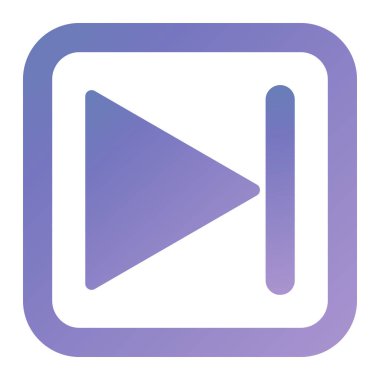 Oynayın. Web simgesi basit illüstrasyon