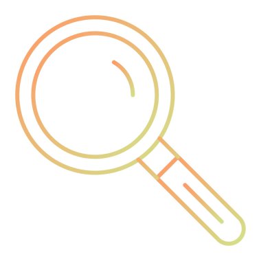 Büyüteç simgesi. vektör illüstrasyonu