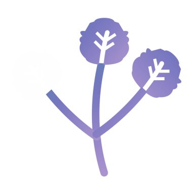 Çiçek. Web simgesi basit illüstrasyon