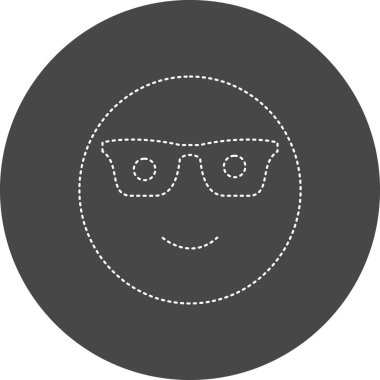vector illustration of Nerd icon