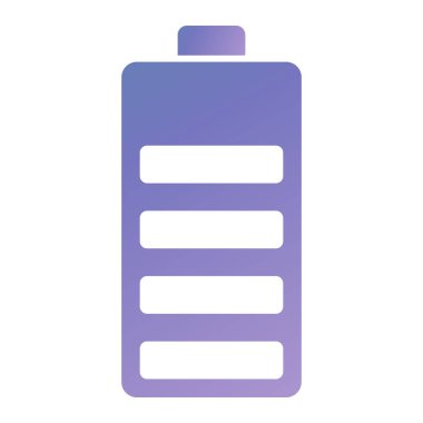 Batarya şarjı. Basit illüstrasyon