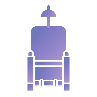 sandalye ikon vektör çizimi tasarımı