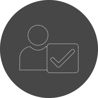 Verified User icon, vector illustration simple design
