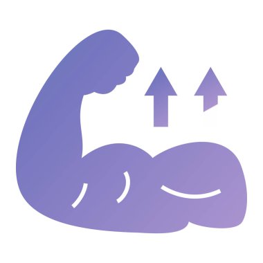 Biceps simge vektör illüstrasyonu