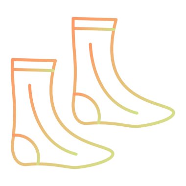 vector icon of a pair of socks.