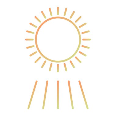 Güneş Simgesi Vektör illüstrasyonu