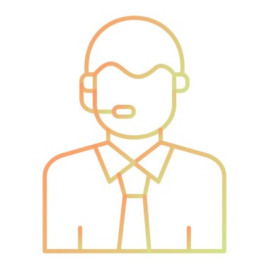 avatar. Web simgesi basit illüstrasyon